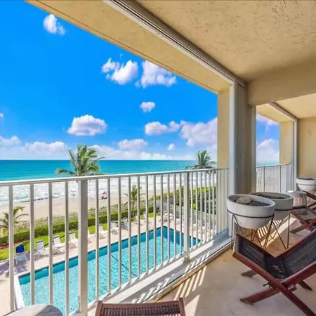 Hutchinson Island Beachfront Heated Pool Balcony Top Floor